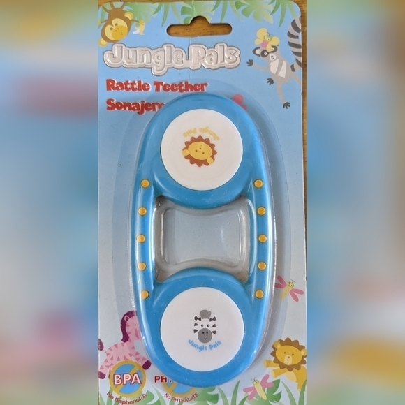 New boys 6 piece Safari baby shower gift set zebra lion frog raccoon, T1MIS - Picture 5 of 7